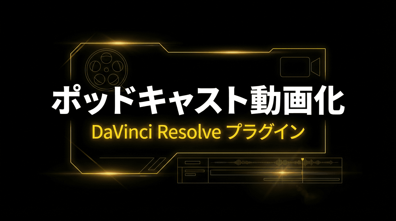 ポッドキャスト動画化向け DaVinci Resolve プラグイン