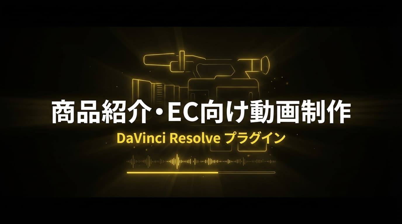 商品紹介・EC向け動画制作向け DaVinci Resolve プラグイン
