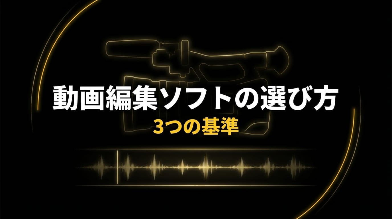 動画編集ソフトの選び方 OG画像