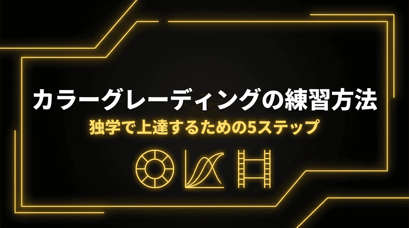 カラーグレーディングの練習方法 -- 独学で上達するための5ステップ