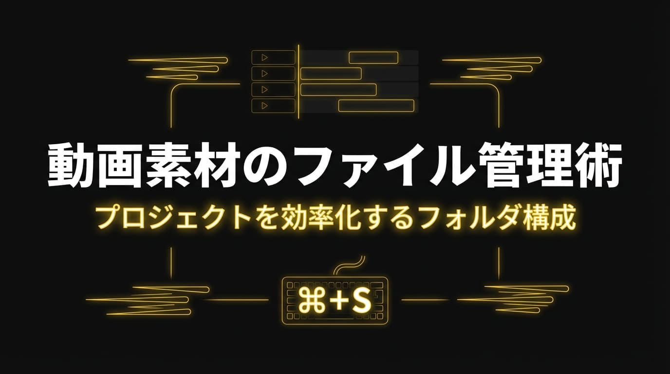 動画素材のファイル管理術 ── プロジェクトを効率化するフォルダ構成の考え方
