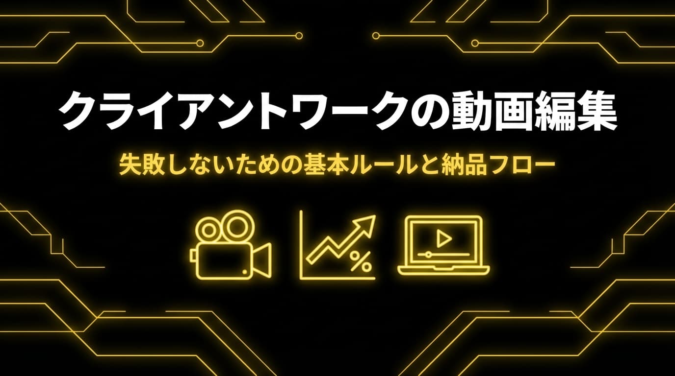 クライアントワークの動画編集 ── 失敗しないための基本ルールと納品フロー