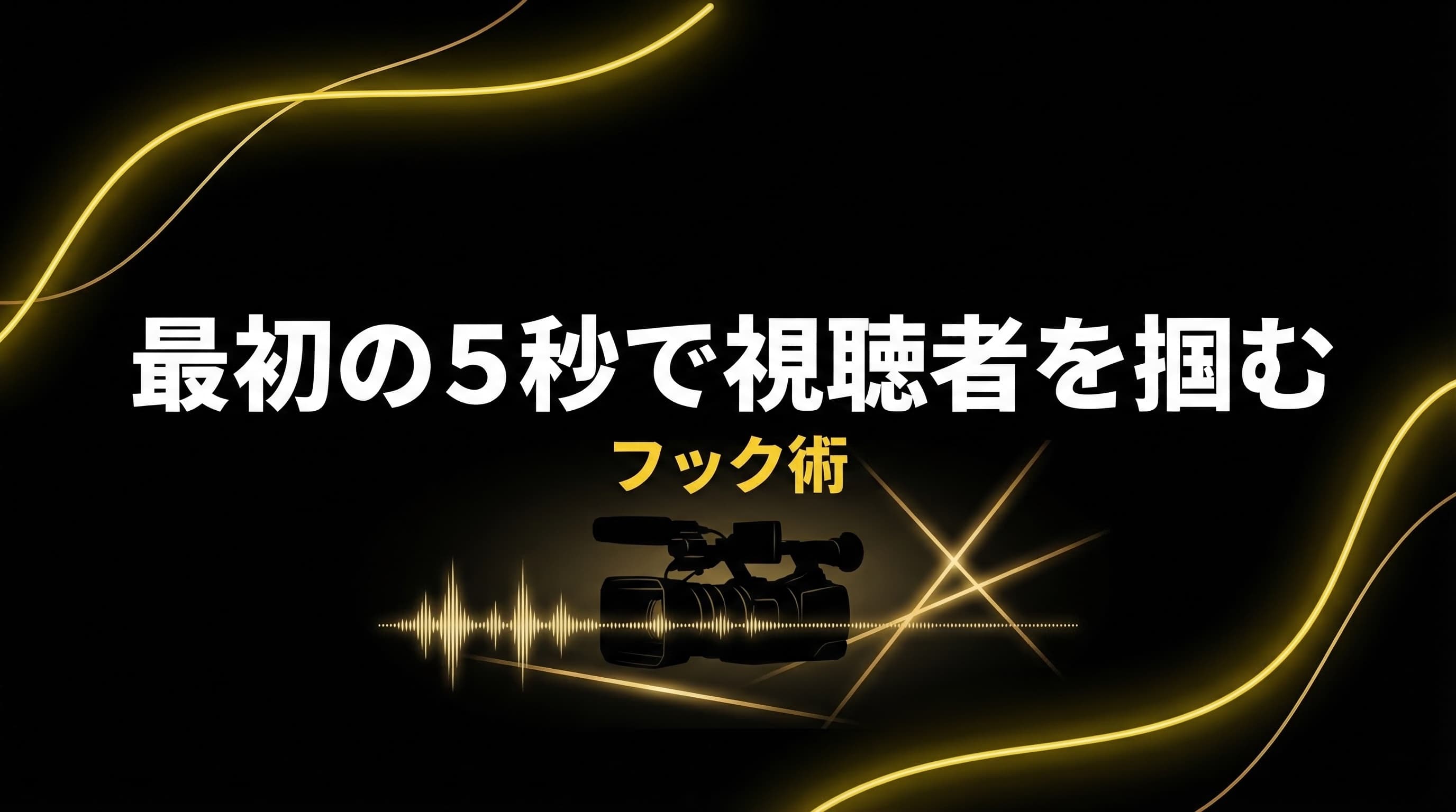 最初の5秒で視聴者を掴むフック術|YouTube離脱防止の7パターン