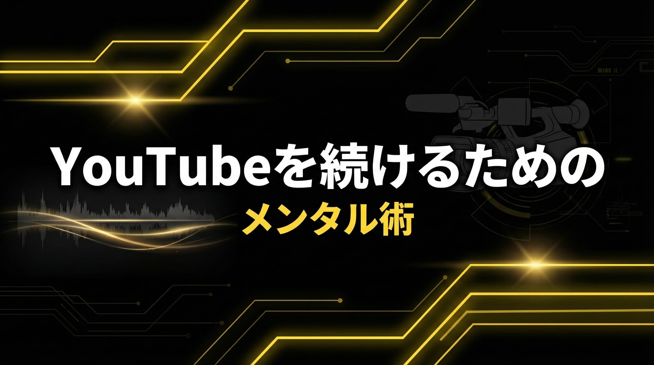 YouTubeを続けるためのメンタル術|モチベーション維持の実践法