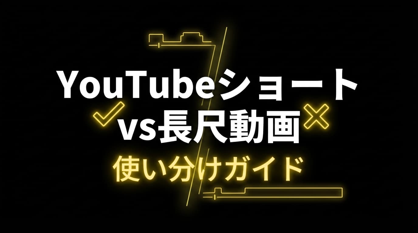 YouTube ショート vs 長尺動画 使い分けガイド|2026年の最適戦略